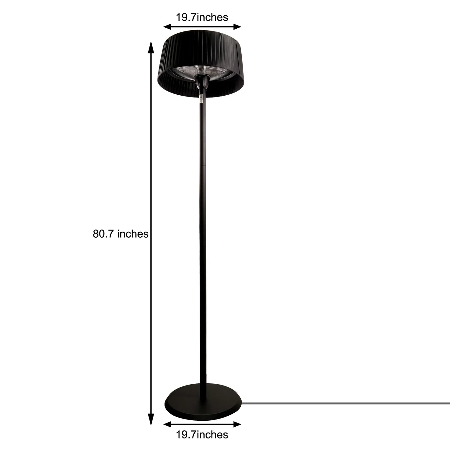 1500W Heater Floor Lamp